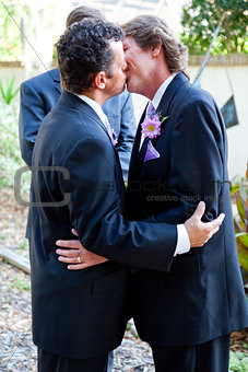 Gay Wedding Kiss