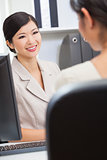 Asian Chinese Woman or Businesswoman in Meeting