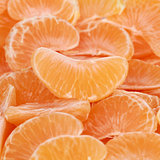 Tangerines sliced in pieces