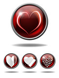 heart buttons
