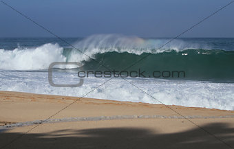 Big Ocean Wave Crashing to shore