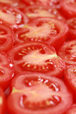 Tomatoes cut in slices