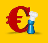 Cook and euro symbol