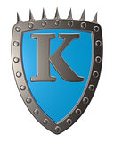 shield with letter k