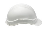 White Plastic safety helmet 