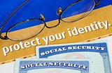 Protect personal identity concept of privacy theft