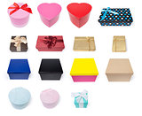 Assortment of Fifteen Different Gift Boxes