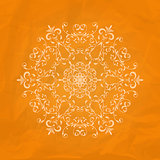 Vector Lacy Napkin on Crumpled Paper