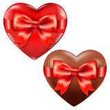 Hearts With Red Bow
