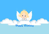 greeting card with the angel