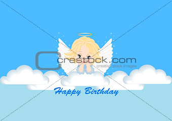 greeting card with the angel
