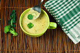Green Cream broccoli soup