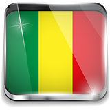 Mali Flag Smartphone Application Square Buttons