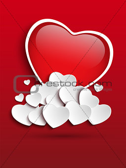 Valentines Day Heart Clouds