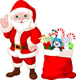 Santa Claus and gifts