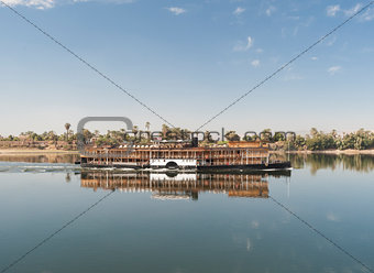 Large river cruise boat on the Nile
