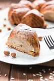 Cake with rice and nuts