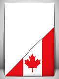 Canada Country Flag Turning Page