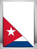 Cuba Country Flag Turning Page