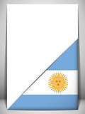 Argentina Country Flag Turning Page