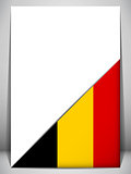 Belgium Country Flag Turning Page