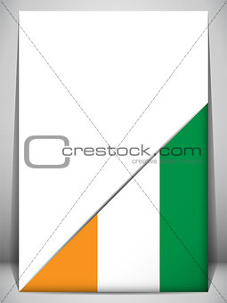 Ireland Country Flag Turning Page