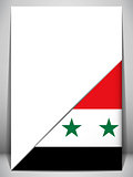 Syria Country Flag Turning Page