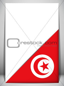 Tunisia Country Flag Turning Page
