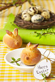 Easter bunny buns.