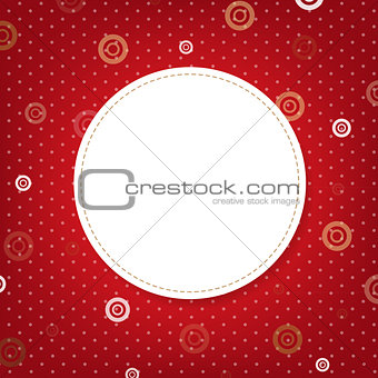 Abstract Red Background With Speech Bubble