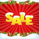 Red Sale Winter Poster