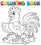 Coloring book bird image 7