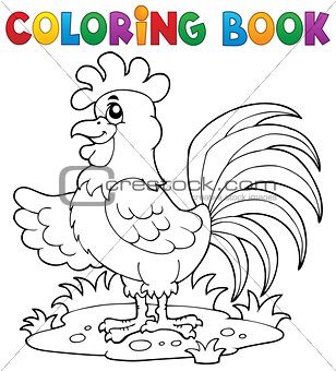 Coloring book bird image 7