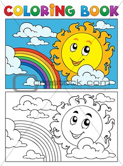 Coloring book summer image 1