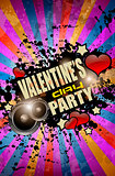 Valentine's Day party flyer background 
