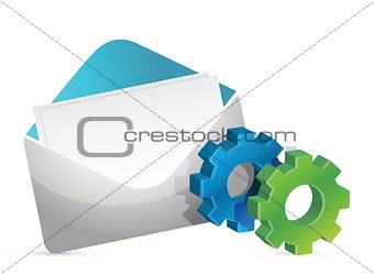 envelope and color gears