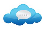 Cloud Chat Icon : Cloud Computing Concept