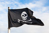 Waving Pirate flag
