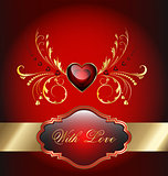 Valentines day celebration card