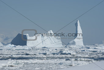 A large iceberg in the Strait