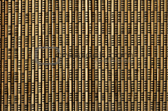 brown bamboo mat