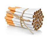 Bunch of cigarettes isolated