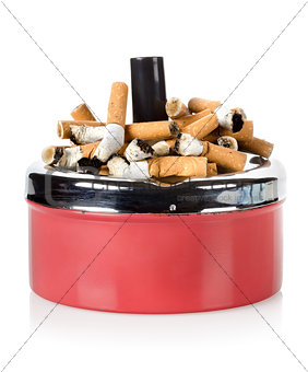 Cigarettes and old ashtray