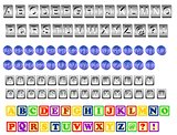 Set of four alphabets