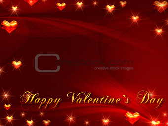 happy valentine's day in red