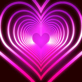 shining pink hearts