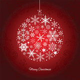 Merry Christmas. Winter snowflakes background.