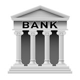 Bank building symbol