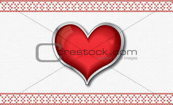 Valentine`s card with heart