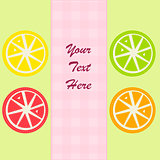Citrus fruits slices